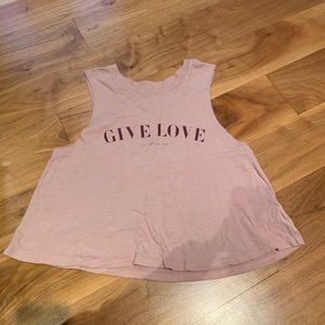Spiritual Gangster GIVE LOVE Tank Size:small
